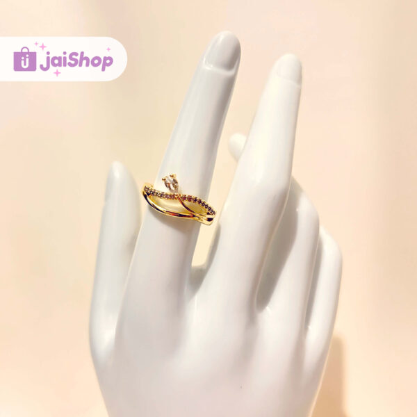 Anillo Gold Filled Rosa Aesthetic