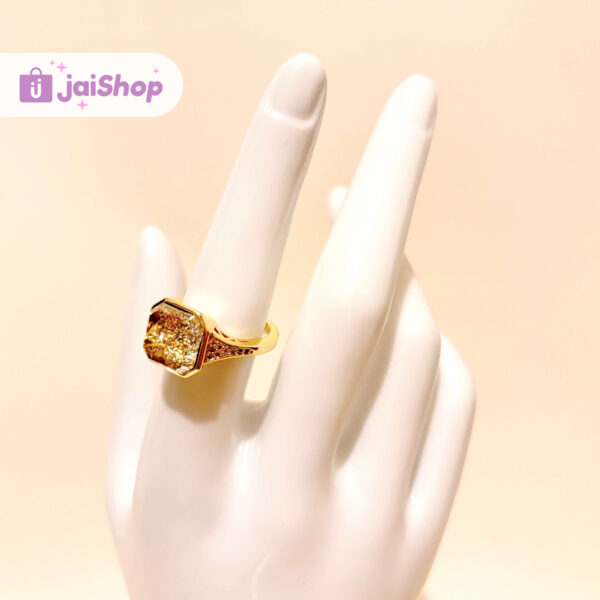 Anillo Gold Filled Piedra Aesthetic